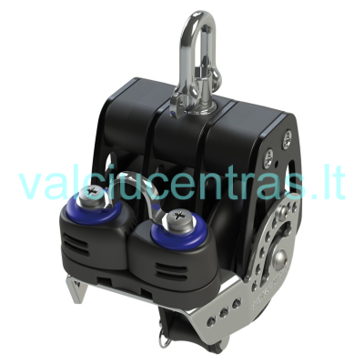 LEWMAR trigubas blokas su blokatoriumi, šekeliu, kilpa 50-60mm